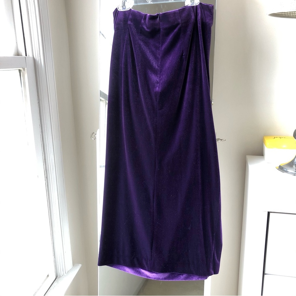😍 Zara Purple Velvet Skirt - Picture 2 of 10